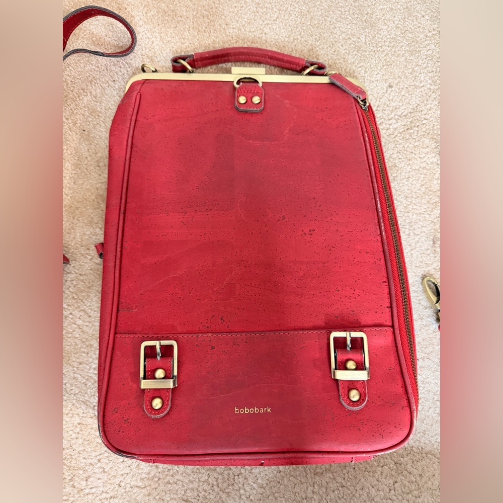Laflore Paris Bobobark Backpack in Cherry Red - Picture 5 of 11